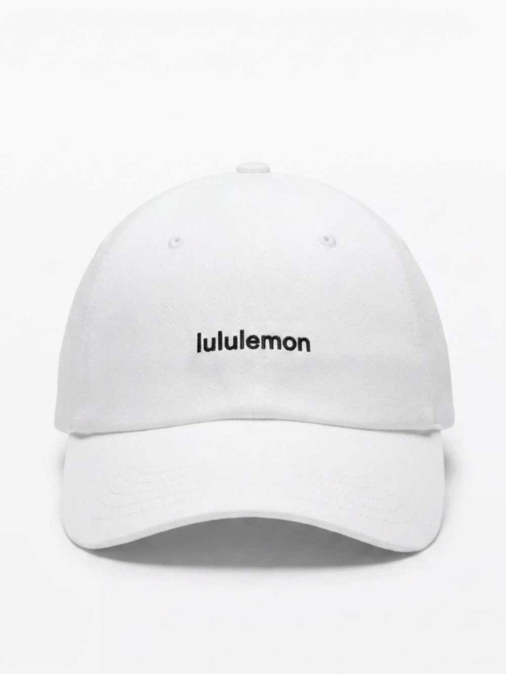 Lululemon Classic Ball Cap Wordmark in the White / Black